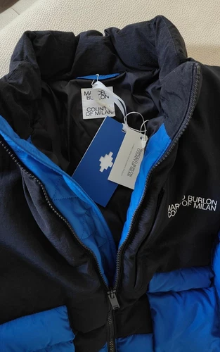 Marcelo Burlon County Of Milan Cross Block Nylon Down Jacket Sz Mens XL image 9