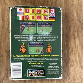 BOX ONLY - NINTENDO NES - Ring King