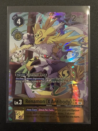Renamon (X-Antibody) - EX8-031 R - Alt Art - Chain of Liberation - Digimon TCG