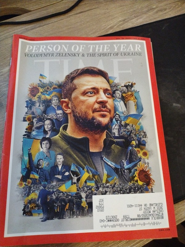 Time Magazine “Person of the year 2022” Dec 26-Jan 9 Issue