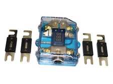 250A Dual Digital Golden Anl Distribution Block Fuse Holder 0-4 Gauge 062-250A