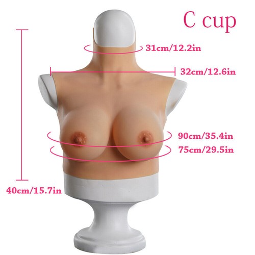 Formes de poitrine légères en silicone faux seins courts travestis transgenres - Afbeelding 7 van 27