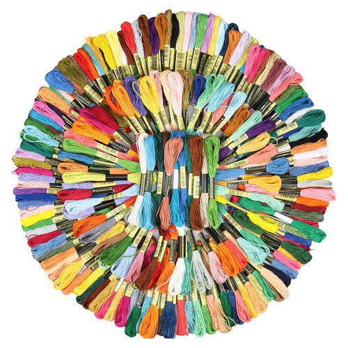 200 Skeins Embroidery Thread 200 Colors Cross Stitch Threads 8m 6-Strand flXfp - Picture 4 of 12