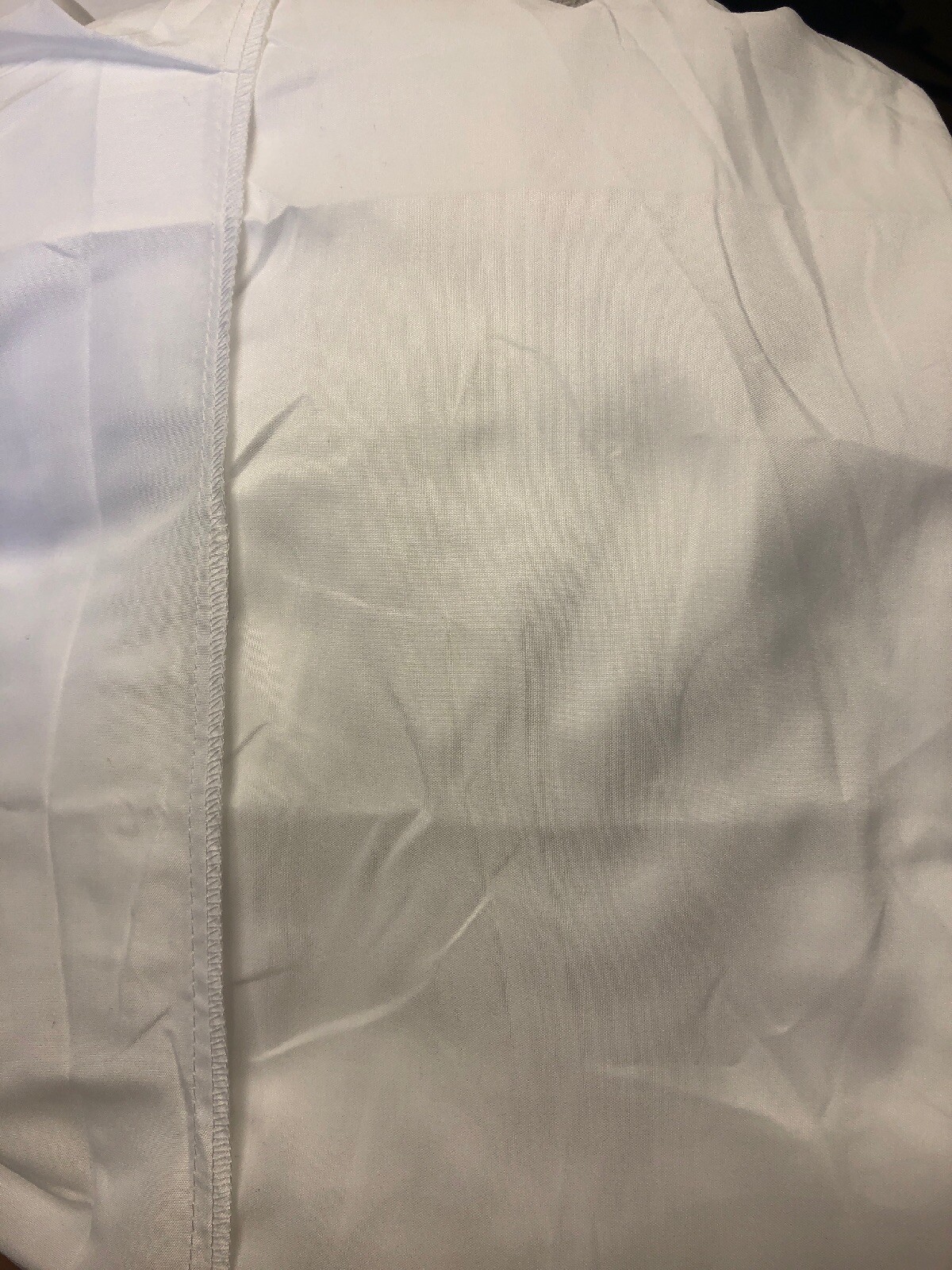 Bed Frame Skirt, White, California King. New Without Tags-image