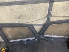 Upper Half Door uppers  87-95 Jeep Wrangler YJ Square Corner Soft Top Pair Frame