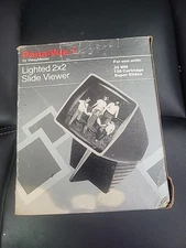View-Master Pana-Vue 1 Lighted 2x2 Slide Viewer W/Box Manual NICE
