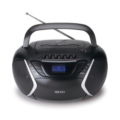 KENDO Radiorekorder CD-Spieler Kassettendeck Boombox DAB+ 25EX Schwarz