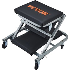 Z-Creeper Seat, 2 in 1 Rolling Folding Car Creeper/Stool, 300 lbs Capacity Mecha