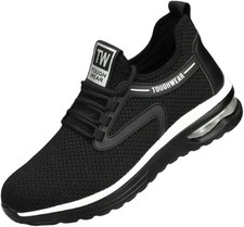 Image of Steel Toe Safety Work Trainers Shock Absorbing Protective Shoes UK Size 7