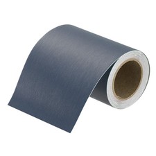 4" x 16ft PVC Mirror Border Peel and Stick Wood Grain Tape, Sapphire Blue