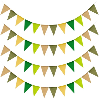 Bruant fanion polyester vert pour anniversaire pour mariage vacances ��v��nement - Photo 1/4