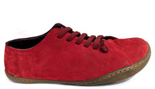 CAMPER Women's PEU Burgundy Red Nubuck Shoes Flats EU 38/US 7.5 195 EUC
