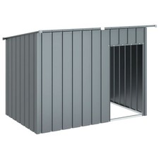 Dog House Anthracite Galvanized steel 60.2 x 35.8 x 43.3 in vidaXL