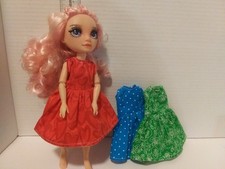 Doll Clothes Handmade to fit 11" Rainbow High doll- Lot 0f 3--Dresses,-  C18