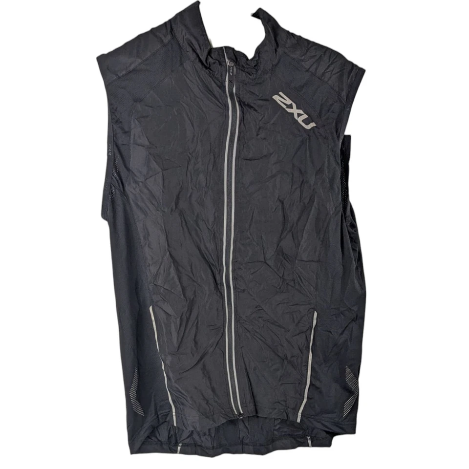 2XU Vaporize Vest Triathlon Jersey Black Mens Medium Wired Breathable - Image 2 of 4