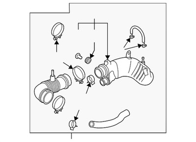 Genuine Mazda Air Inlet Hose L33E-13-22XC
