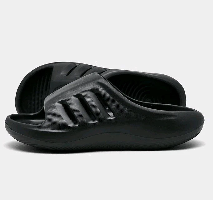adidas AdiFom IIInfinity Slide Triple Black Men Unisex Slip On Sandal JI0397