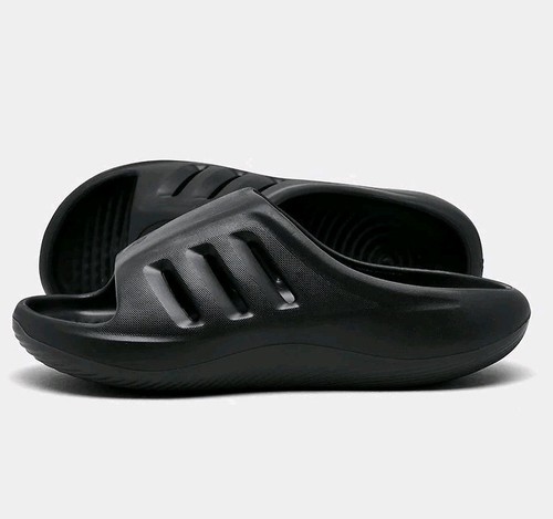 adidas AdiFom IIInfinity Slide Triple Black Men Unisex Slip On Sandal JI0397