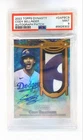 CODY BELLINGER 2022 Topps Dynasty Vertical Auto Autograph Patch 5/5 PSA 9