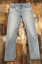 510 Levi Strauss Mens Light Wash American Denim Workwear Jean Size 30x32