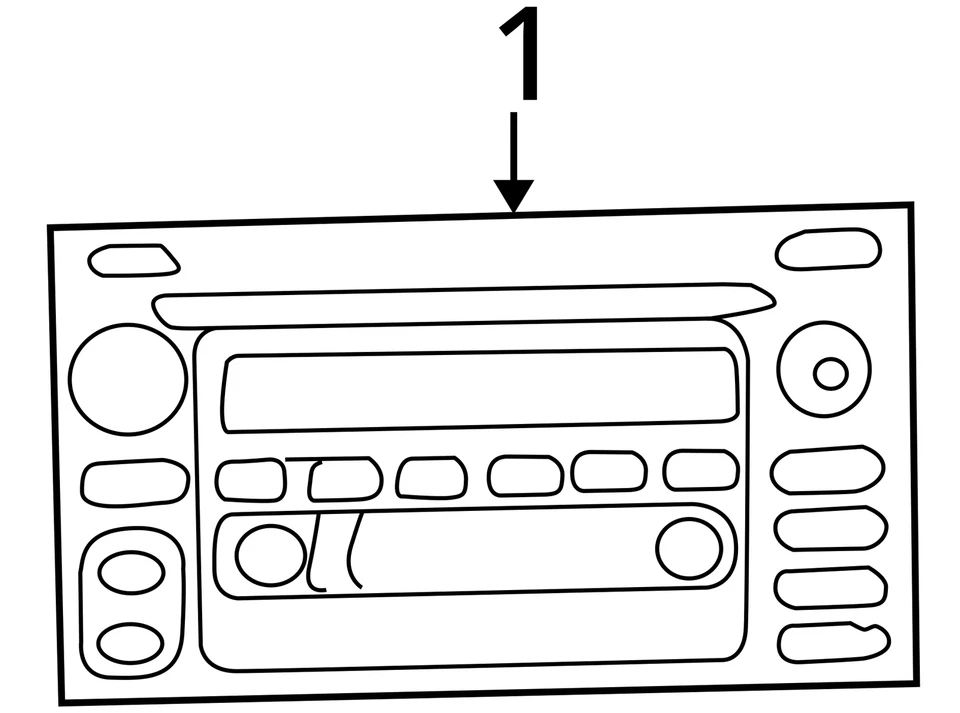 Receptor de radio reproductor de CD Toyota Sequoia Am Fm 2003-2007 QAGFN Foto 4 de 4