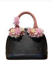 Crochet Handle Cover for LV SPEEDY, size25,30,35 Keepall, Alma, Louise Vuitton