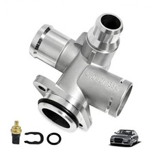06D121132C Aluminum Engine Coolant Hose Flange Compatible with Audi A4 2005