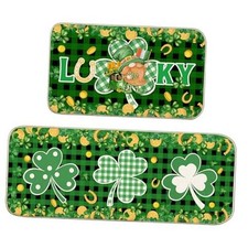 St Patricks Day Kitchen Rugs Saint Patricks Day Gnome Kitchen Mats for Floor,