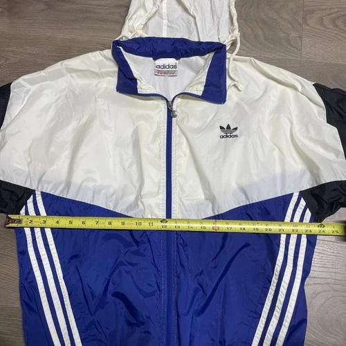 VTG Adidas Georgia State University Colorblock Windbreaker Jacket Mens M image 5