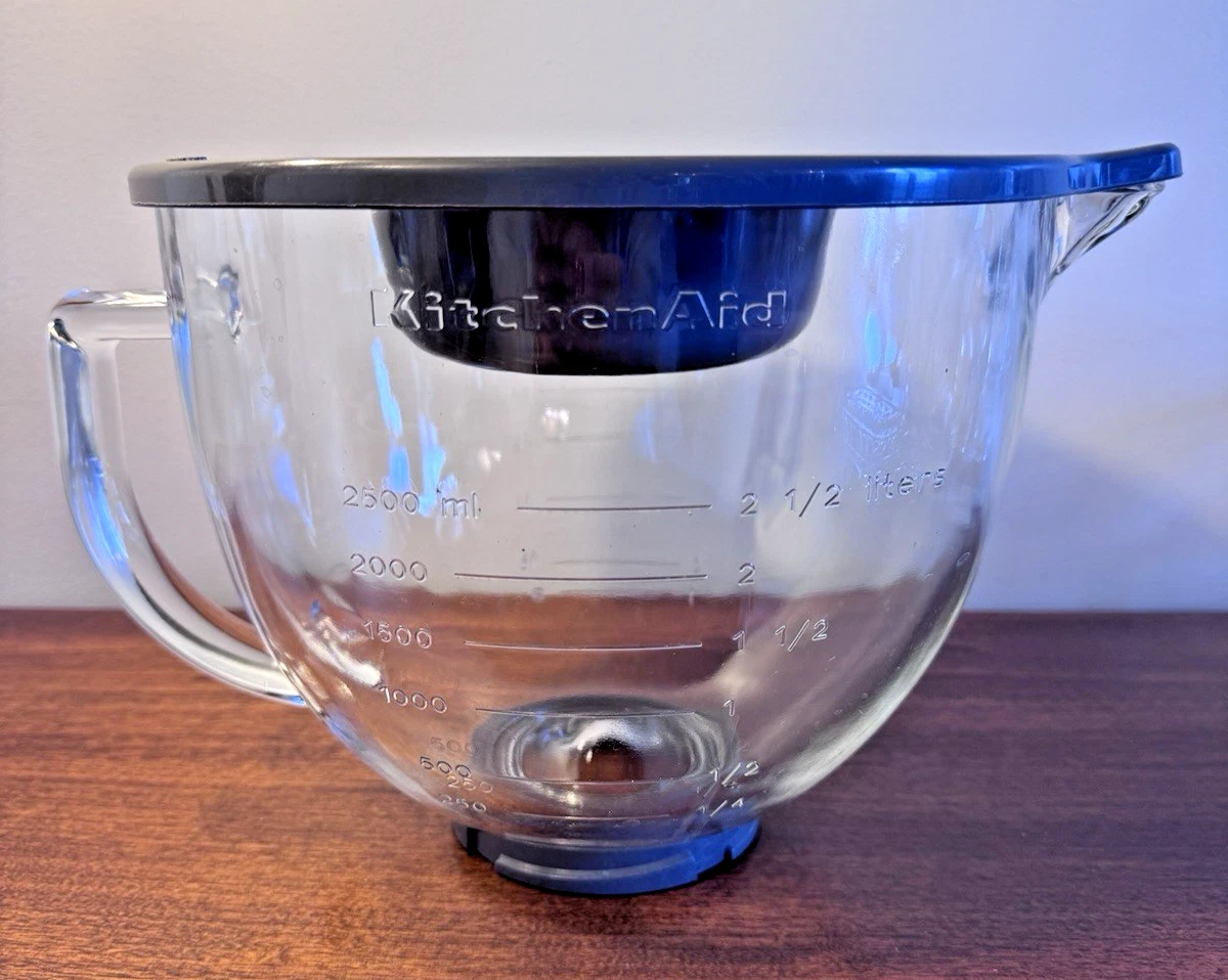 KitchenAid 5 Quart Mixer Glass Bowl with Grey Storage Lid
Opens in a new window or tab