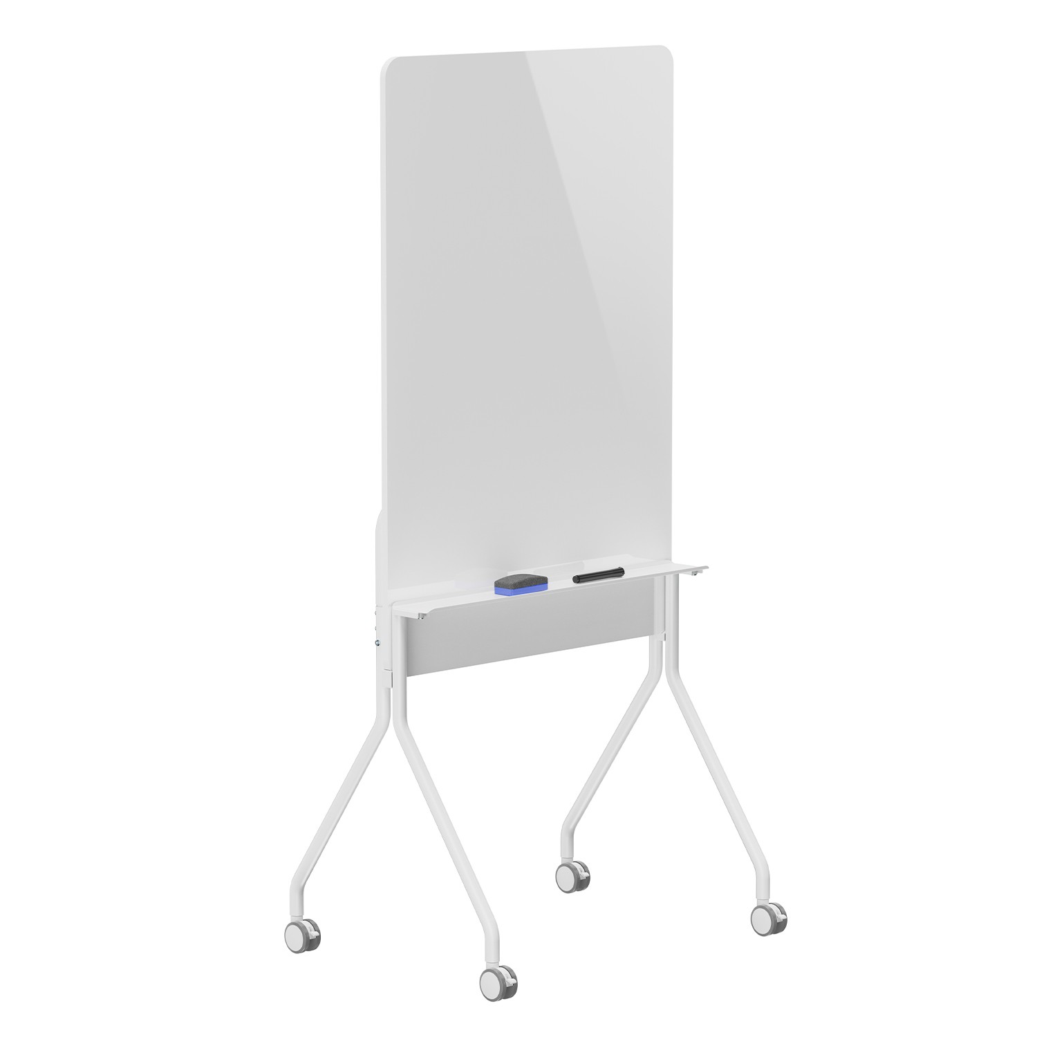 Tableau effaçable à sec ER-305 vertical avec surface magnétique anti-traces - 2