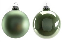 Trendline Weihnachtskugeln Aus Glas Ø80Mm 6Stk SalbeigrüN Christbaumkugeln Xmas