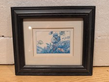 Marcus Pfister skurriler blauer Fisch Druck Kinderzimmer Wandbild Regenbogen gerahmte Kunst