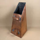 Antique Metal Copper Coal Bucket Handle Fireside Scuttle Helmet Vintage Fire Log