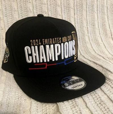 Milwaukee Bucks 9fifty Hat Cap Black A-frame New Era Snapback 2024 Emirates Cup