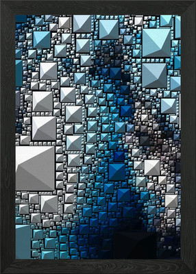 Abstrakte Geometrische Kunst 606 Gerahmtes Wandbild Poster Leinwanddruck Bild