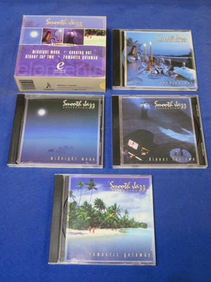 Elements Smooth Jazz Collection:Midnight Moon/Evening Out/Romantic Getaway-4 CD