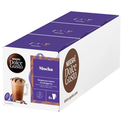NESCAFE? DOLCE GUSTO | Mokka | 16 Kapseln | 3 Packungen | 48 Tassen