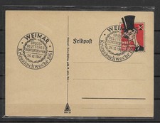 FELDPOST, SPOTTKARTE, CHAMBERLAIN, " Wert keinen Pfennig " Gef&auml;lligkeit Stempel