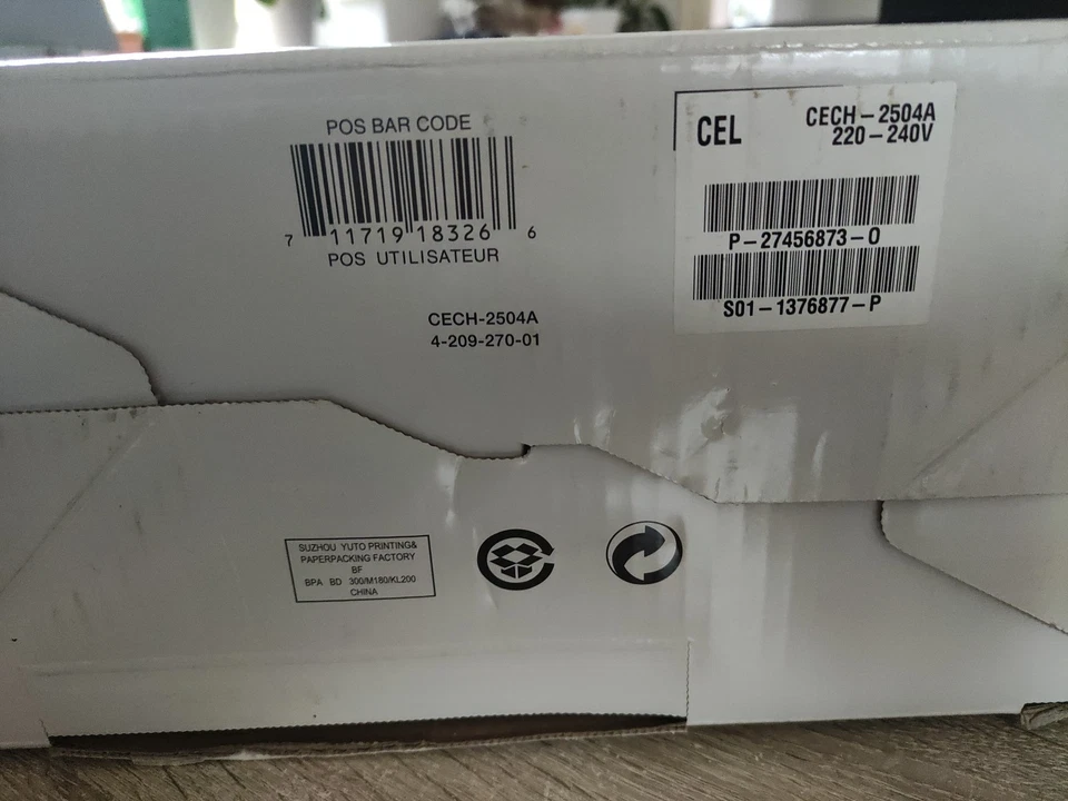 Sony PS3 Playstation 3 Cech-2504A Playstation 3 schwarz gebraucht funktioniert  - Bild 4 von 4