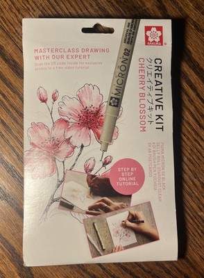 Sakura Creative Kit 6pcs Drawing Kit Masterclass Cherry Blossoms LOOK  