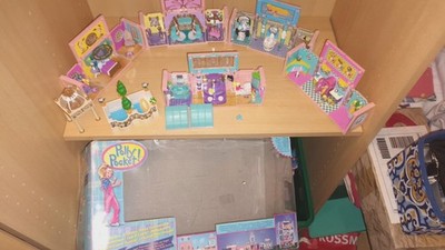 Mini Polly Pocket Deluxe Mansion Dream Builders 100% Bluebird Puppenhaus