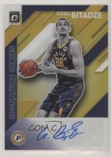 2019-20 Donruss Optic Signature Series Gold Prizm 5/10 Goga Bitadze Auto 0s5s