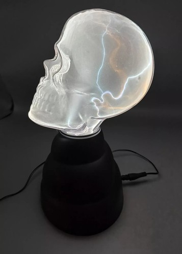 De colección Can You Imagine Cristal Plasma Calavera Halloween utilería Lámpara Relámpago Decoración FUNCIONA - Imagen 5 de 13