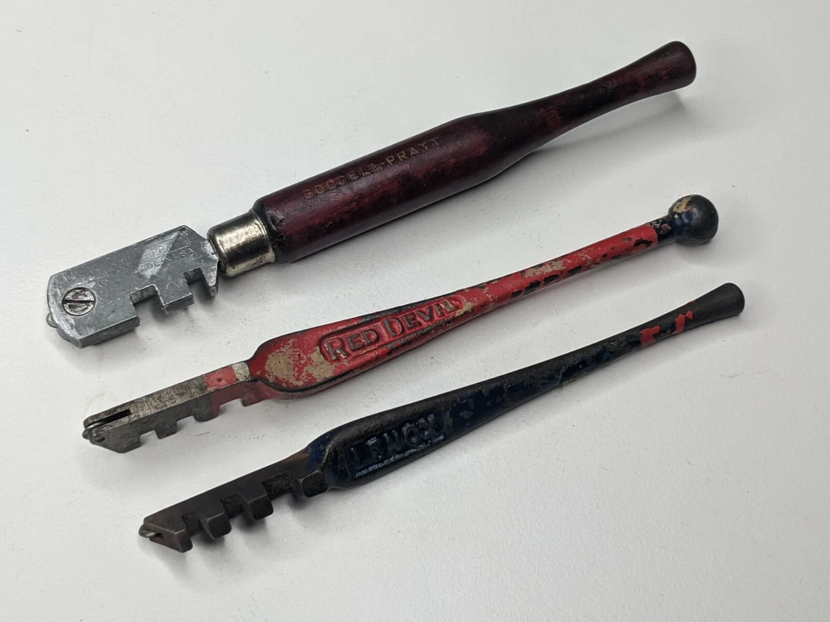 Vintage Glass Cutter Lot Goodell Pratt No. 1 Red Devil Lenox eBay