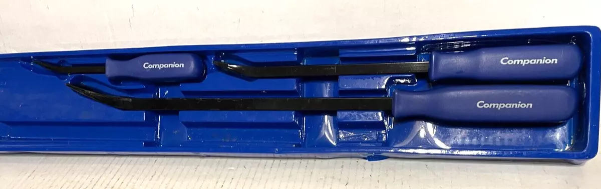 COMPANION 3 PIECE LARGE PRY BAR SET WITH BLUE HANDLES eBay