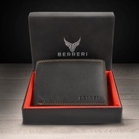 MENS RFID BLOCKING WALLET GENUINE LEATHER BANK CARD HOLDER GIFT UK STOCK