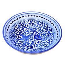 Bettini Deruta | Insalatiera Ciotola Deruta Arabesco Blu Ceramica Dipinta a Mano