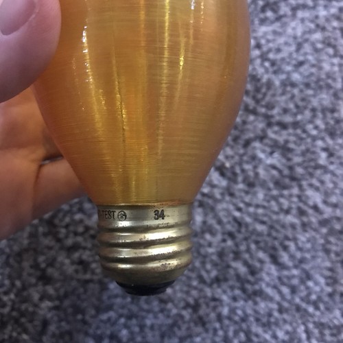 Vintage Duro-Test 40W Amber H19 Chimney Lightbulb H1952-DTA 120/5V Made in USA - Picture 13 of 14