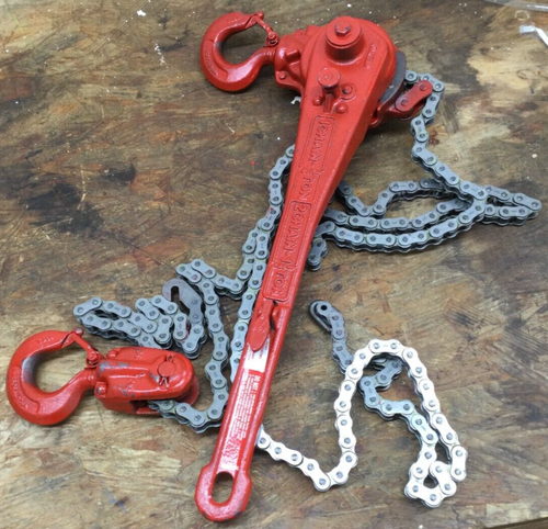Coffing 05105W G Series Ratchet Lever Hoist, 1-1/2 Ton Capacity-57 in Lift